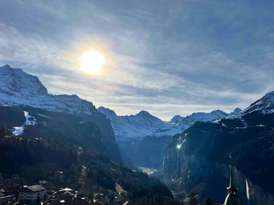 Wengen Apartment - Amazing Views, Centrally Located By Train Station Luaran gambar