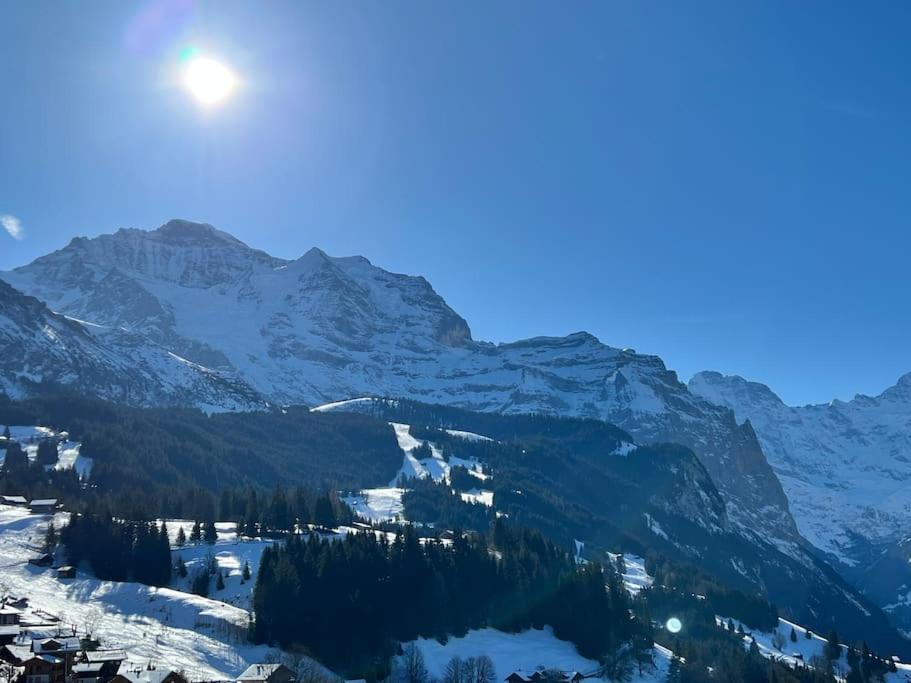 Wengen Apartment - Amazing Views, Centrally Located By Train Station Luaran gambar