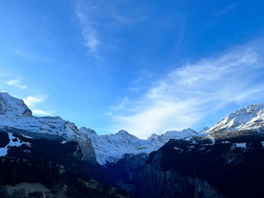 Wengen Apartment - Amazing Views, Centrally Located By Train Station Luaran gambar