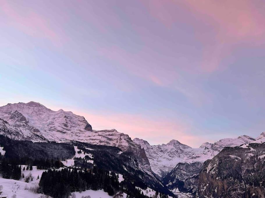 Wengen Apartment - Amazing Views, Centrally Located By Train Station Luaran gambar